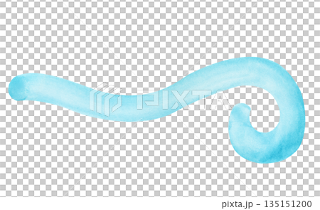 A wavy line, similar to a blue wave, on an isolated background. Watercolor illustration of a stylized sea wave . Abstract clipart for marine-style design. A wavy line, similar to a blue wave, on an isolated background. Watercolor illustration of a stylized sea wave . Abstract clipart for marine-style design. 135151200