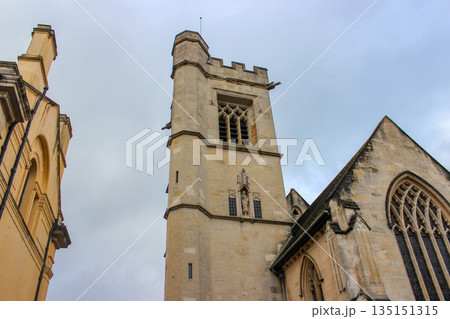 Oxford, United Kingdom - Dec 22, 2025: Church of St Peter-le-Bailey in Oxford is active, serving as the chapel for St Peter's College and hosting services, musical, and cultural events. 135151315