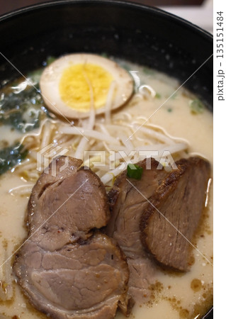 Steaming Hot Bowl of Traditional Japanese Ramen Steaming Hot Bowl of Traditional Japanese Ramen 135151484