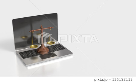 Information Technology Law and Digital Justice Concept 3d render. Information Technology Law and Digital Justice Concept 3d render. 135152115