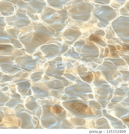 Photorealistic seamless texture of shallow beach water Photorealistic seamless texture of shallow beach water 135152809
