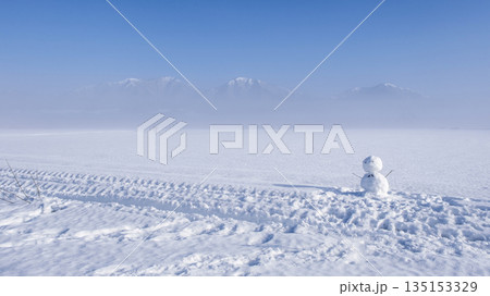 雪だるま　雪景色　蒜山高原 135153329