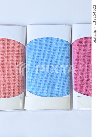 sample shade of pastel color fabric textile of clothing industry sample shade of pastel color fabric textile of clothing industry 135154622