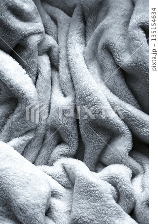 grey soft fluffy blanket textile grey soft fluffy blanket textile 135154634