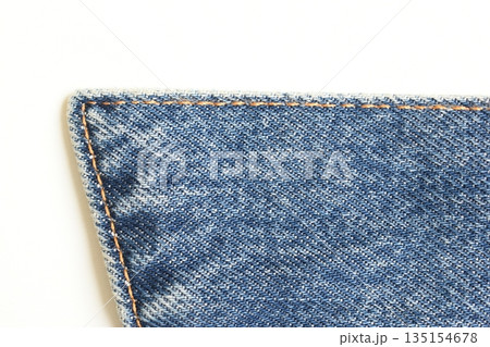 blue denim texture isolated on white background, jean fabric fashion style blue denim texture isolated on white background, jean fabric fashion style 135154678