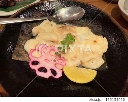 美味しいフグの白子焼き 美味しいフグの白子焼き 135155936