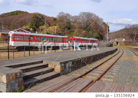 旧下津井電鉄の終着駅 下津井駅跡の遺構風景（岡山県 倉敷市 児島） 135156924