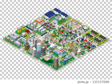 Cityscape. Cityscape. Isometric city. Cityscape. Cityscape. Isometric city. 135157090