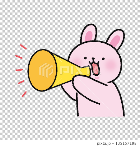 兔子拿著擴音器大喊 兔子拿著擴音器大喊 135157198