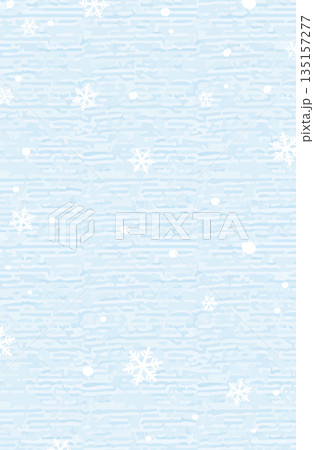 雪と結晶が舞う冬の背景素材_縦 雪と結晶が舞う冬の背景素材_縦 135157277