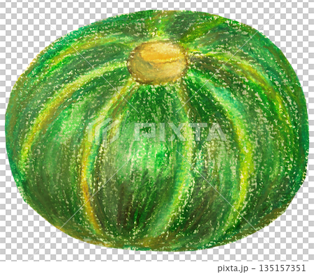 南瓜油畫棒插圖 南瓜油畫棒插圖 135157351