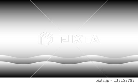 波とグラデーションの背景イラスト 波とグラデーションの背景イラスト 135158785