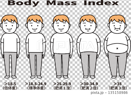 BMI判断基準 男性バージョン 135158986