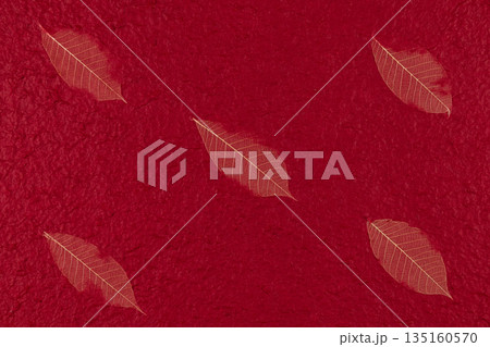 紙素材　和紙　洋紙　テクスチャー 135160570