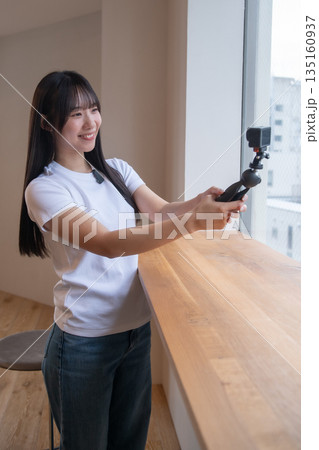 アクションカメラ　ライブ配信　ワイヤレスマイク　配信　動画配信　癒し系　お姉さん系　妹系 135160937