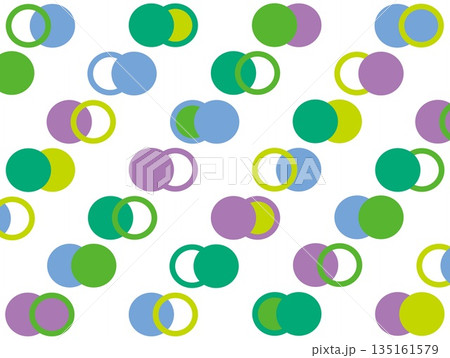 ドット　抽象模様　白背景 135161579