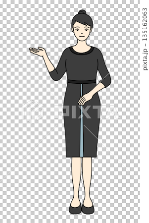 Female staff in beauty salon uniforms providing guidance and explanations Female staff in beauty salon uniforms providing guidance and explanations 135162063