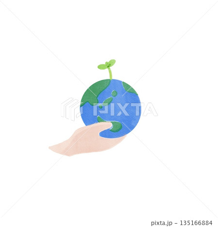 地球のイラスト 地球のイラスト 135166884