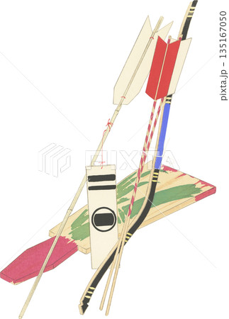 日本の郷土玩具 弓矢 羽子板 日本の郷土玩具 弓矢 羽子板 135167050