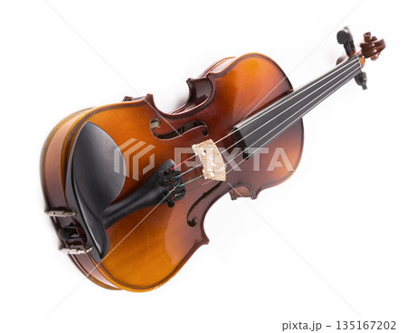 Violin on a white background 135167202