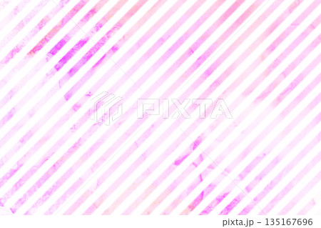 水彩風のフレーム　ストライプ柄 135167696