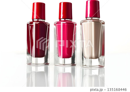 カラフルなネイルポリッシュボトル 135168446