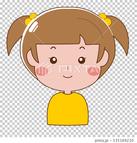 一個女孩帶著微笑 一個女孩帶著微笑 135169210