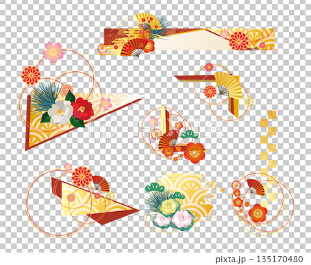Japanese-style New Year decoration set Japanese-style New Year decoration set 135170480