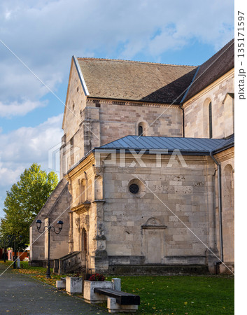 St. Michael Roman Catholic Cathedral in Autumn Alba Iulia 135171597