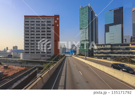 Dec 27 2025 Kwun Tong Bypass Elevated Expressway in Hong Kong Dec 27 2025 Kwun Tong Bypass Elevated Expressway in Hong Kong 135171792