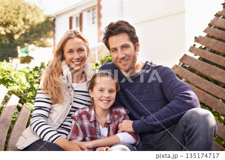 Garden hammock, family portrait and relax parents, child and people bond, support and spending quality time together. Backyard, happy childhood and Italy mother, dad and kid enjoy outdoor spring Garden hammock, family portrait and relax parents, child and people bond, support and spending quality time together. Backyard, happy childhood and Italy mother, dad and kid enjoy outdoor spring 135174717