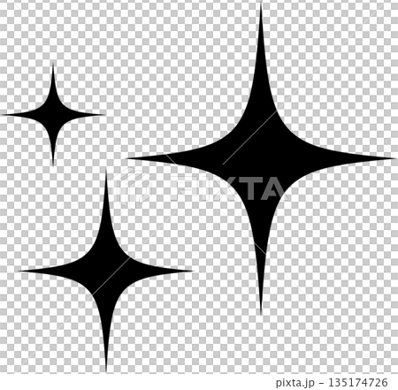 Black glitter mark vector illustration material 135174726