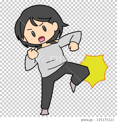 踢女人（有效果） 135175121