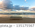 Scenic beach view in Jurmala, Latvia during a tranquil evening 135175567