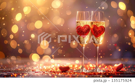 glasses of champagne at new year party glasses of champagne at new year party 135175924