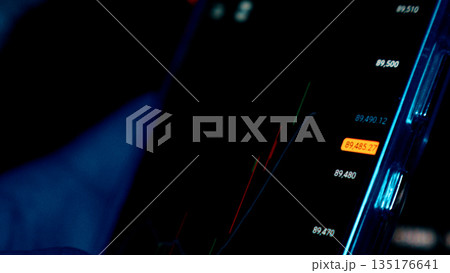 Digital screen showing stock market charts Digital screen showing stock market charts 135176641