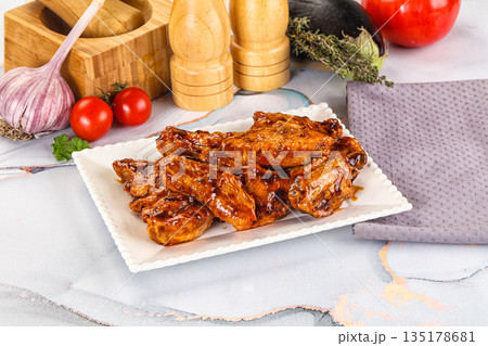 Buffalo chicken wings barbecue sauce Buffalo chicken wings barbecue sauce 135178681