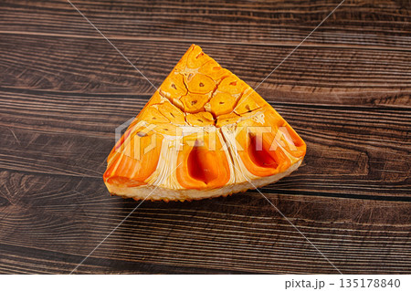 Ripe sweet juicy jackfruit cut 135178840