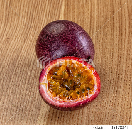 Sweet juicy passion fruit - maracuya Sweet juicy passion fruit - maracuya 135178841