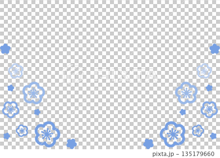 Light blue two kinds of flower simple illustration background material Light blue two kinds of flower simple illustration background material 135179660