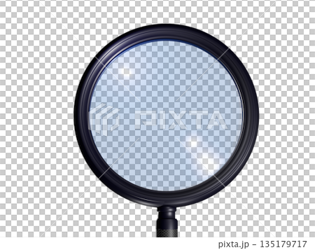 Magnifying Glass (Search Image) Transparent Material Magnifying Glass (Search Image) Transparent Material 135179717