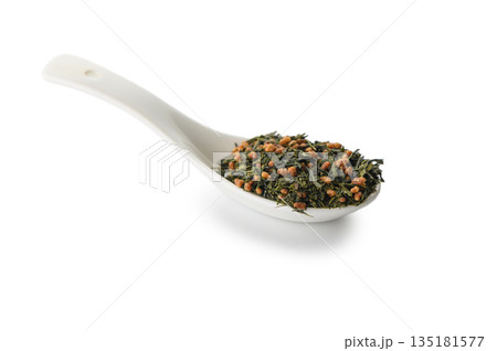 Traditional Japanese Genmaicha Green Tea with Roasted Rice Traditional Japanese Genmaicha Green Tea with Roasted Rice 135181577