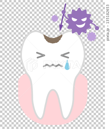 かわいい虫歯 135182653