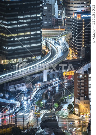 《大阪》 梅田 都市夜景 135183013