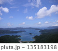 奄美大島の高台から望む美しい大島海峡の絶景 135183198