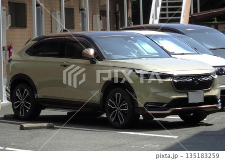 駐車場に停めた車 135183259