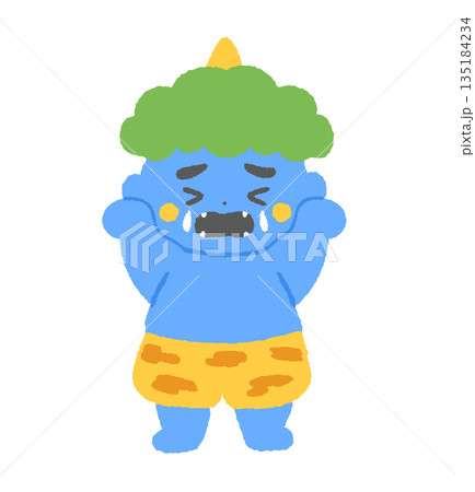 泣いている青鬼のイラスト 135184234