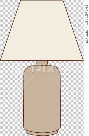 Minimalist Table Lamp Illustration with Beige Base and Cream Shade for Cozy Home Interior Decor Minimalist Table Lamp Illustration with Beige Base and Cream Shade for Cozy Home Interior Decor 135184243