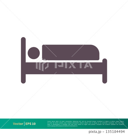 Hotel, Motel, Bed Icon Vector Logo Template Illustration Design. Vector EPS 10. Hotel, Motel, Bed Icon Vector Logo Template Illustration Design. Vector EPS 10. 135184494