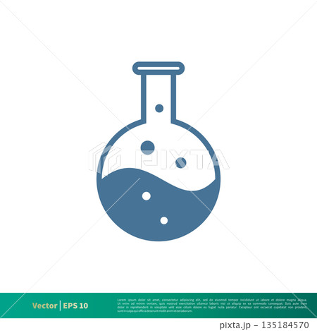Flask Laboratory Glass Icon Vector Logo Template Illustration Design. Vector EPS 10. Flask Laboratory Glass Icon Vector Logo Template Illustration Design. Vector EPS 10. 135184570